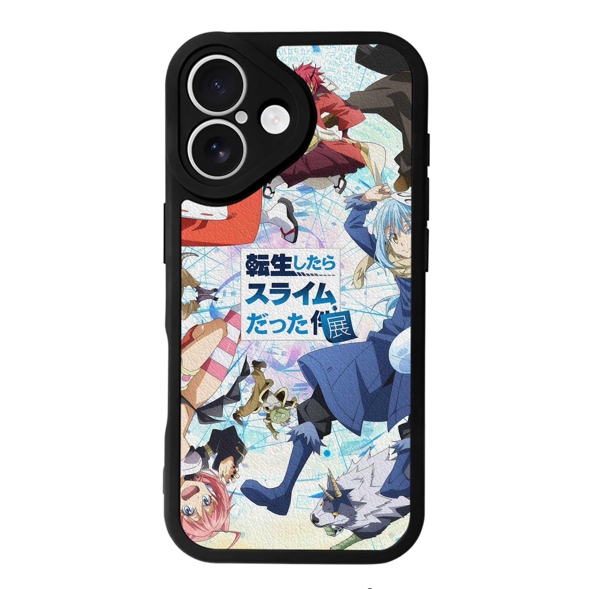 （画像用） 転スラ Regarding Reincarnated to Slime 【iPhone 16シリーズ対応】シリコンスマホケース（レザー調） 材質：シリコン